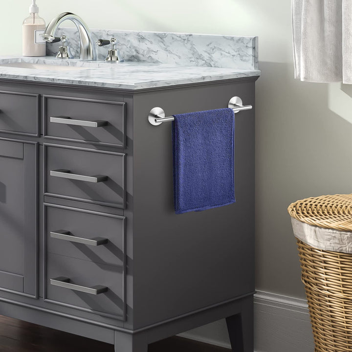 Towel Bar for Bathroom,17 Inch Towel Holder Adhesive Towel Bar SUS304 Stainless Steel Towel Racks Wall Mounted Hand Towel Bar Holder for Bathroom, Kitchen, Cabinet, No Drill Brushed Finish