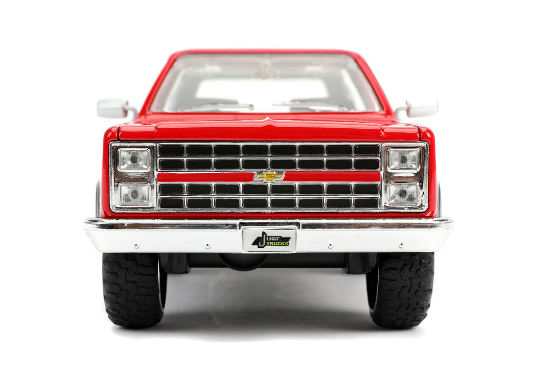 Just Trucks 1:24 1980 Chevrolet Blazer K5 Die-cast Car Red/Black, Toys for Kids and Adults