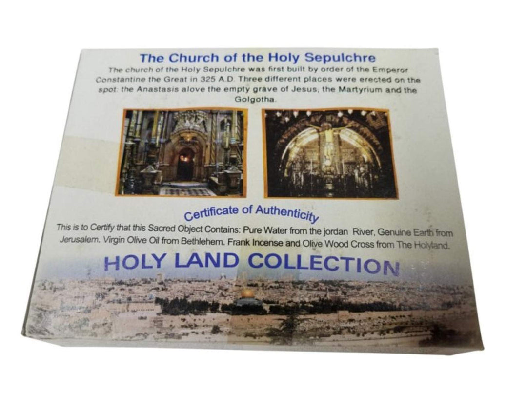 3 in 1 Holy Land Collection Holy Jordan River Water, Jerusalem Soil, Bethlehem Olive Oil
