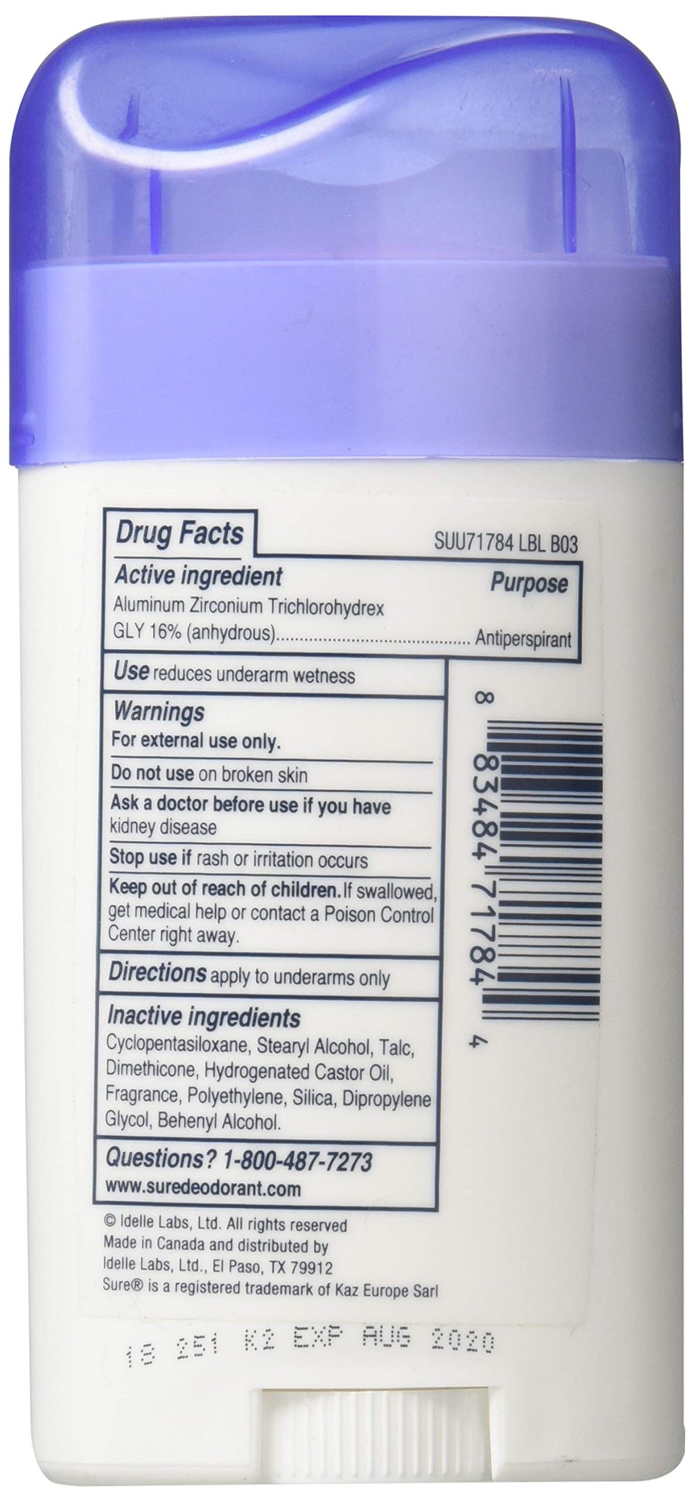 Deodorant 1.7oz Original Solid Regular (3 Pack)