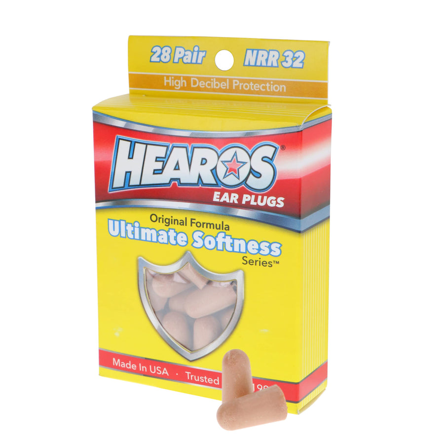HEAROS Ultimate Softness Series Ear Plugs 28 Pair + Fre
