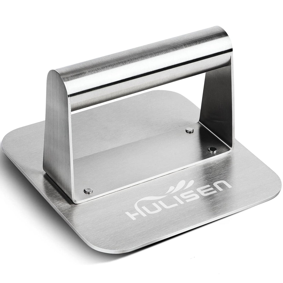 HULISEN Square Stainless Steel Burger Press, Burger Sma