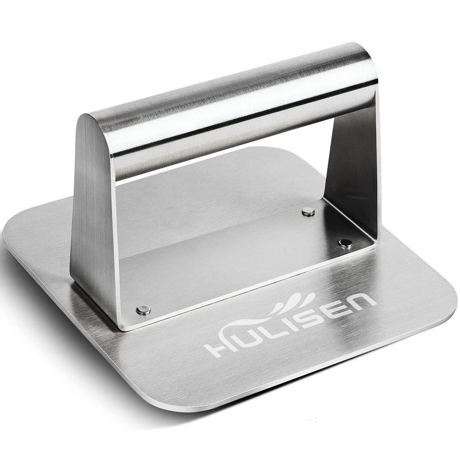 HULISEN Square Stainless Steel Burger Press, Burger Sma