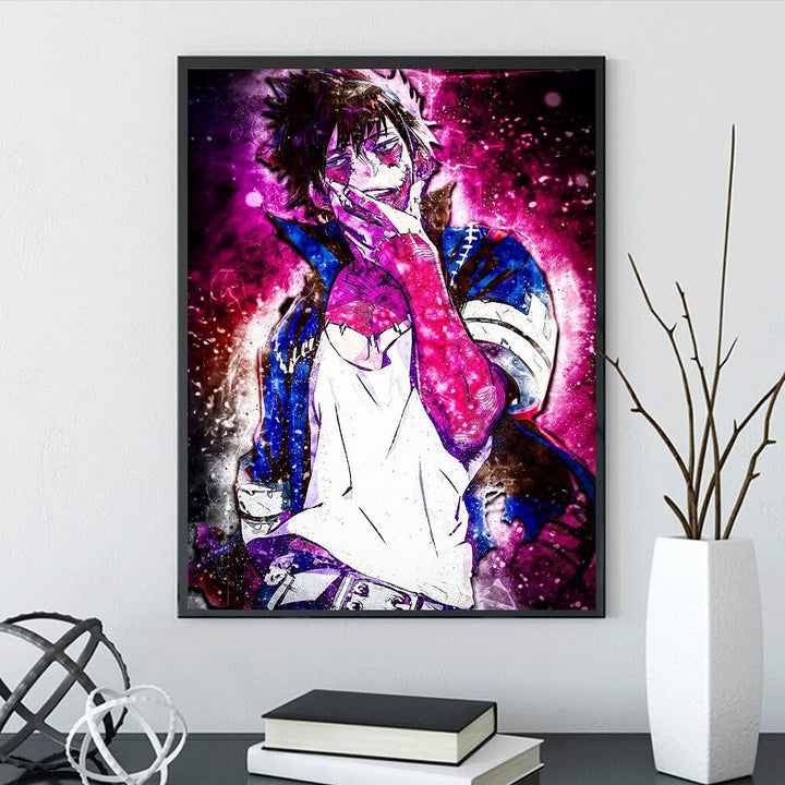 DIY 5D Diamond Painting Anime by Number Kits Full Drills for Adults, Cross Stitch Crystal Rhinestone Embroidery Pictures Arts Craft for Home Wall Decor Gift.(M-H-A-73-30X40)