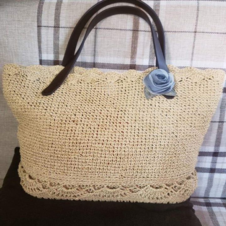 Natural Cotton Raffia Yarn Brown Crochet Summer Sun Hat Yarn (Brown)