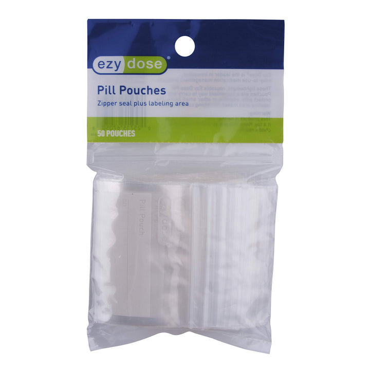 EZY DOSE Disposable Pill, Vitamin, and Medicine Organizer Pouches, Zippered Seal Bags, Pocket Sized, Easy to Use, 50 Count, BPA Free