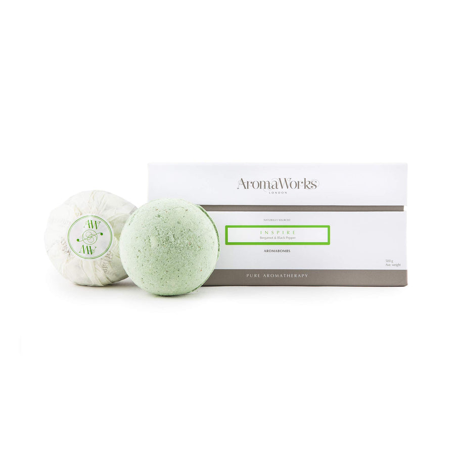 AromaWorks Inspire AromaBomb Bath Bomb - Black Pepper, 