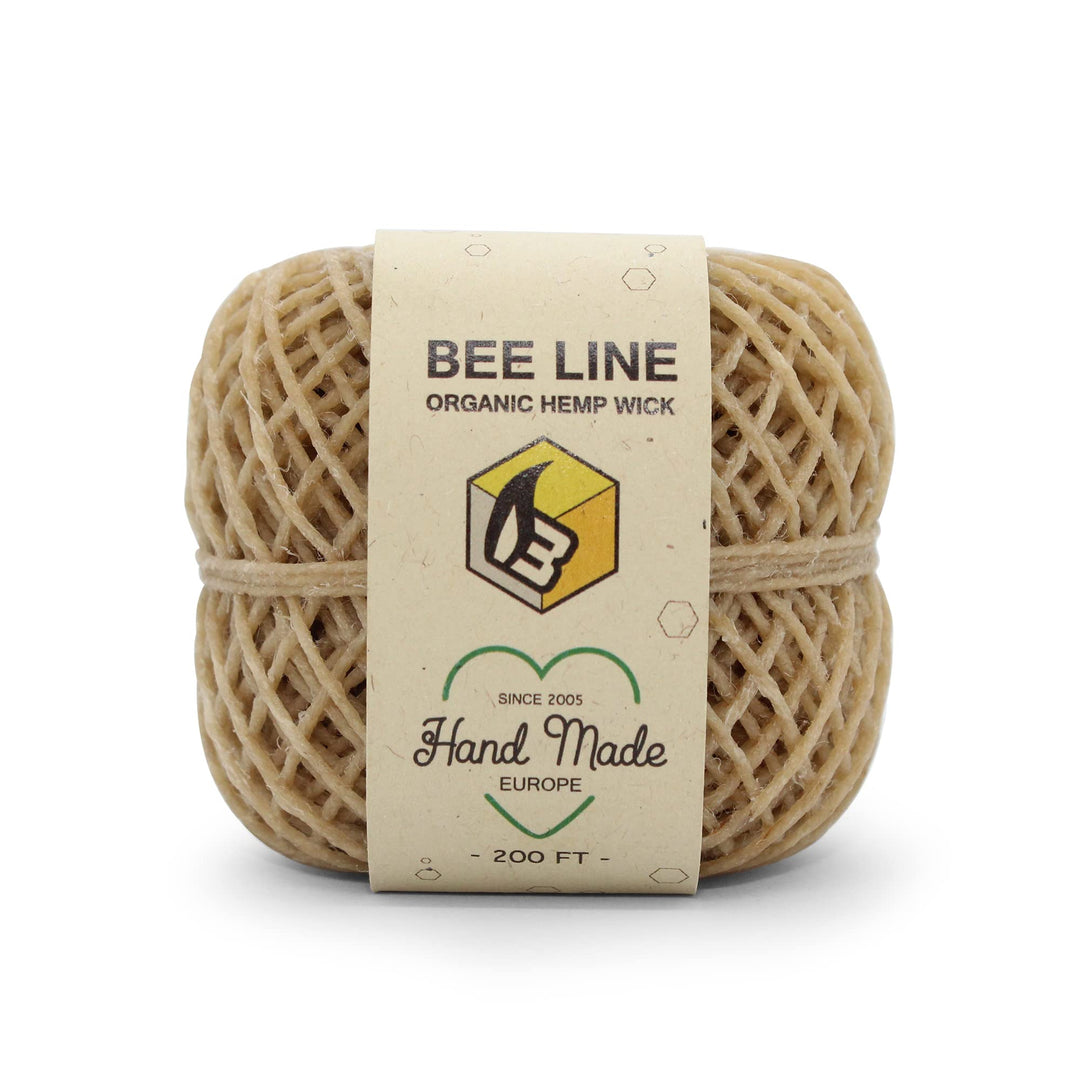 Hemp Wick Bundle Pack: 200 FT Beeline Hemp Roll + 1 Hemplights Hemp Wick Lighter (Green)