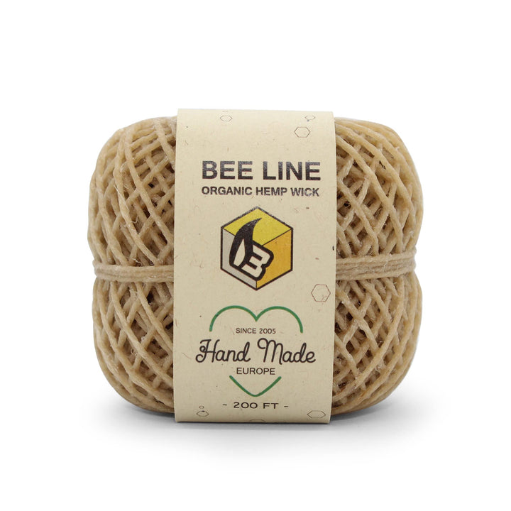 Hemp Wick Bundle Pack: 200 FT Beeline Hemp Roll + 1 Hemplights Hemp Wick Lighter (Green)