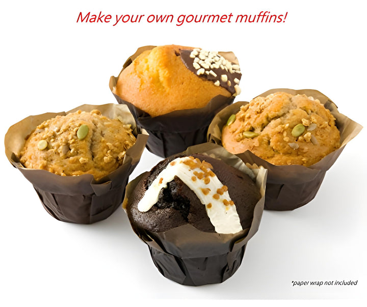 Silicone Texas Muffin Pans 6-Cups, Jumbo Muffin Pan set of 2, BPA-Free Silicone Muffin Pans for Baking,10.75L x 7.5W Silicone Muffin Pan, Non-Stick Muffin Pan and Cupcake maker