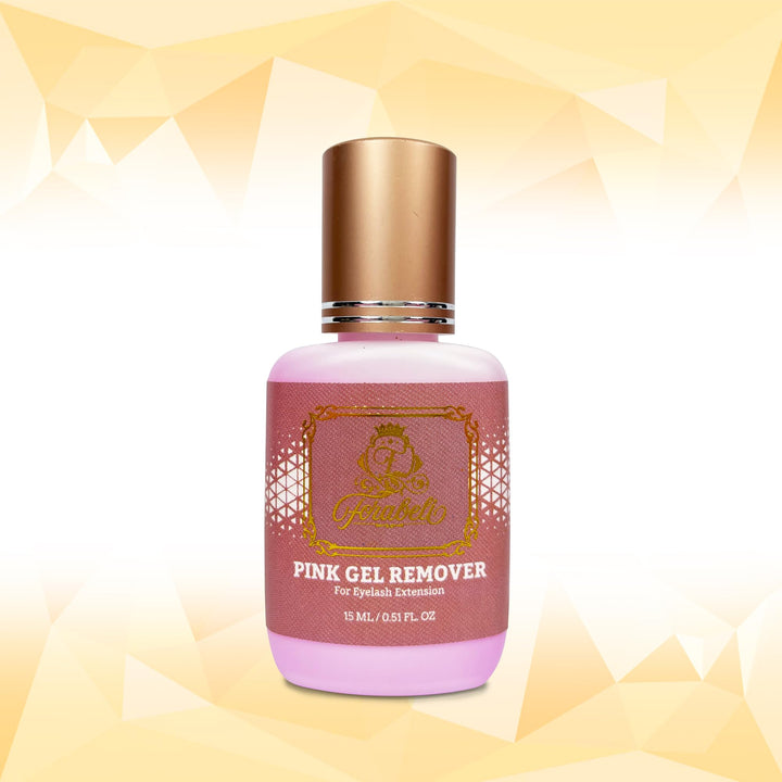 Pink Gel Lash Remover for Eyelash Extensions, 15ml, Safe and Gentle Formula, Easy to Apply, Versatile and Efficient