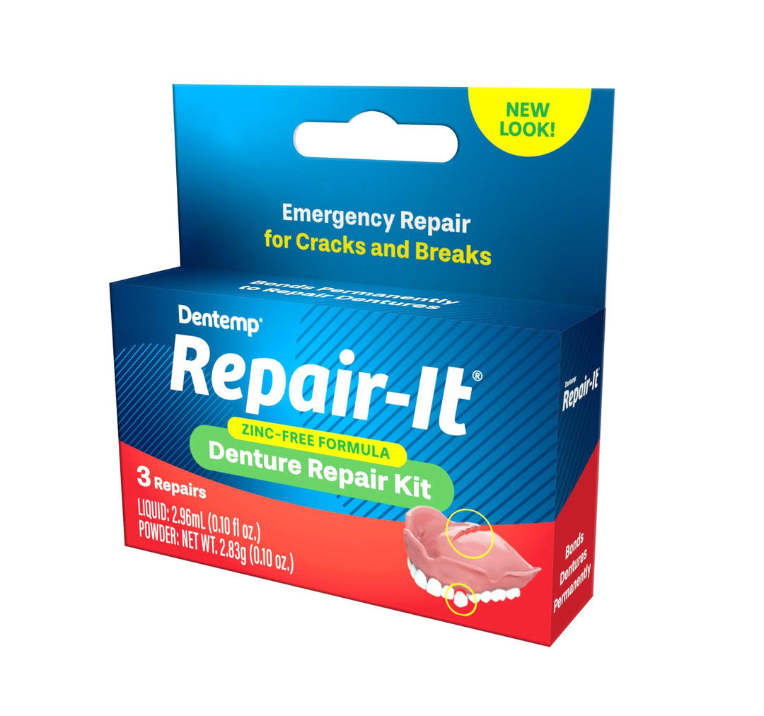 Repair Kit - Repair-It Advanced Formula Denture Repair Kit - Denture Repair Kit Repairs Broken Dentures - Denture Repair to Mend Cracks &amp; Replace Loose Teeth…