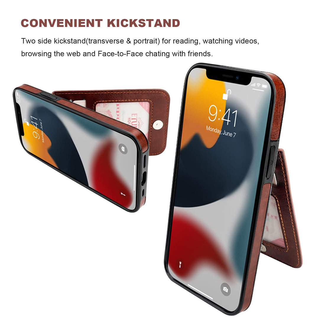 KIHUWEY Compatible with iPhone 13 Mini Case Wallet with