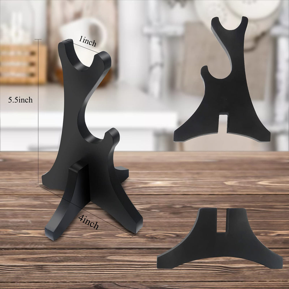 Two Tiers Wand Display Stand, Magic Wand Wood Holder for Wizard Wand Collection and Decoration (Don't include Wand)