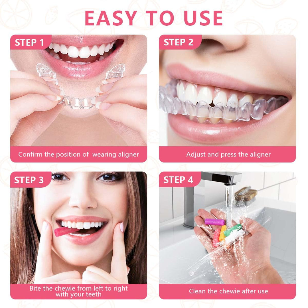 KISEER 48 Pcs Colorful Orthodontic Aligner Chewies for 