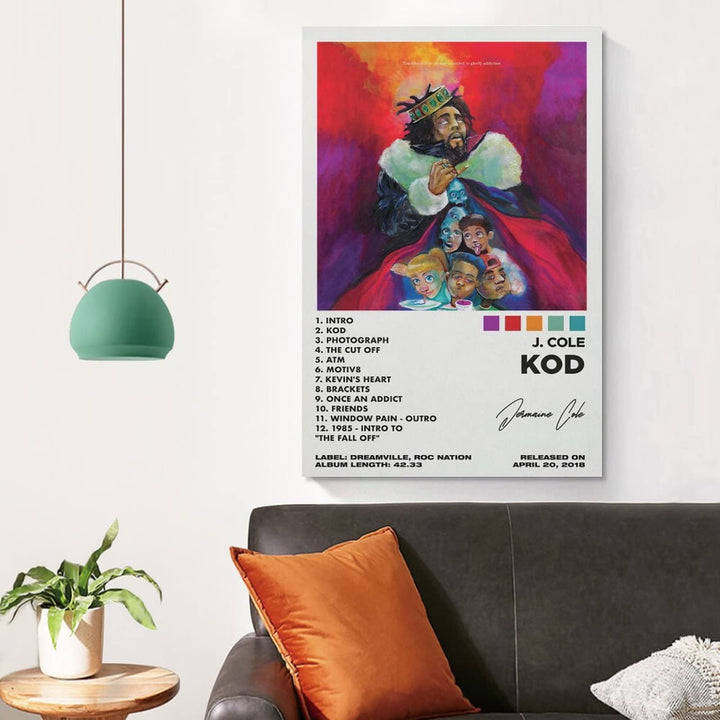 OFITIN Rapper J Poster Cole Kod Music Album Poster for 