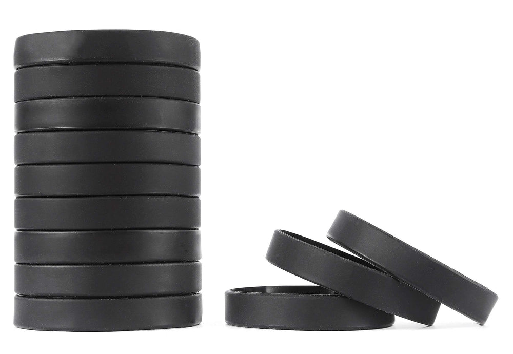MoMolly 12Pcs Silicone Wristband Bracelet Blank Sports 