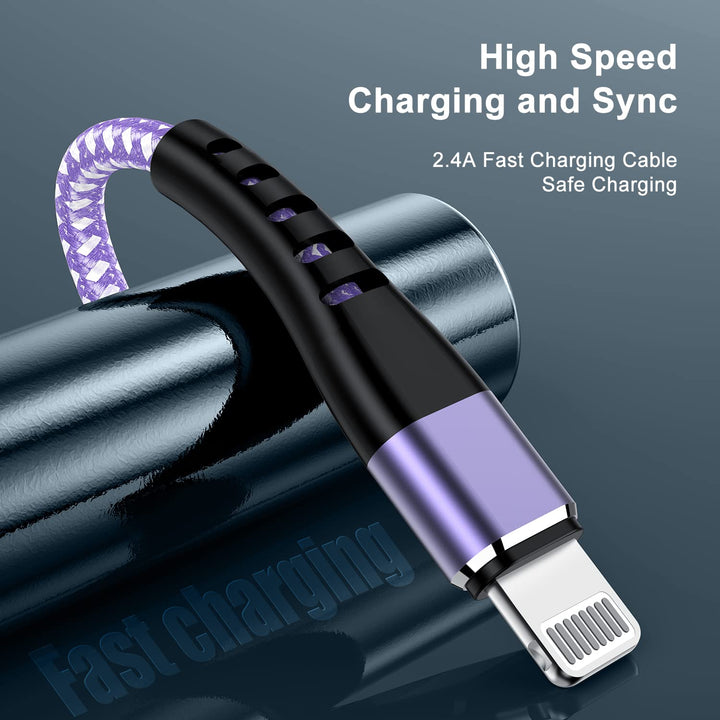 Essri for iPhone Charger Cord 3FT 3Pack, [MFI Certified