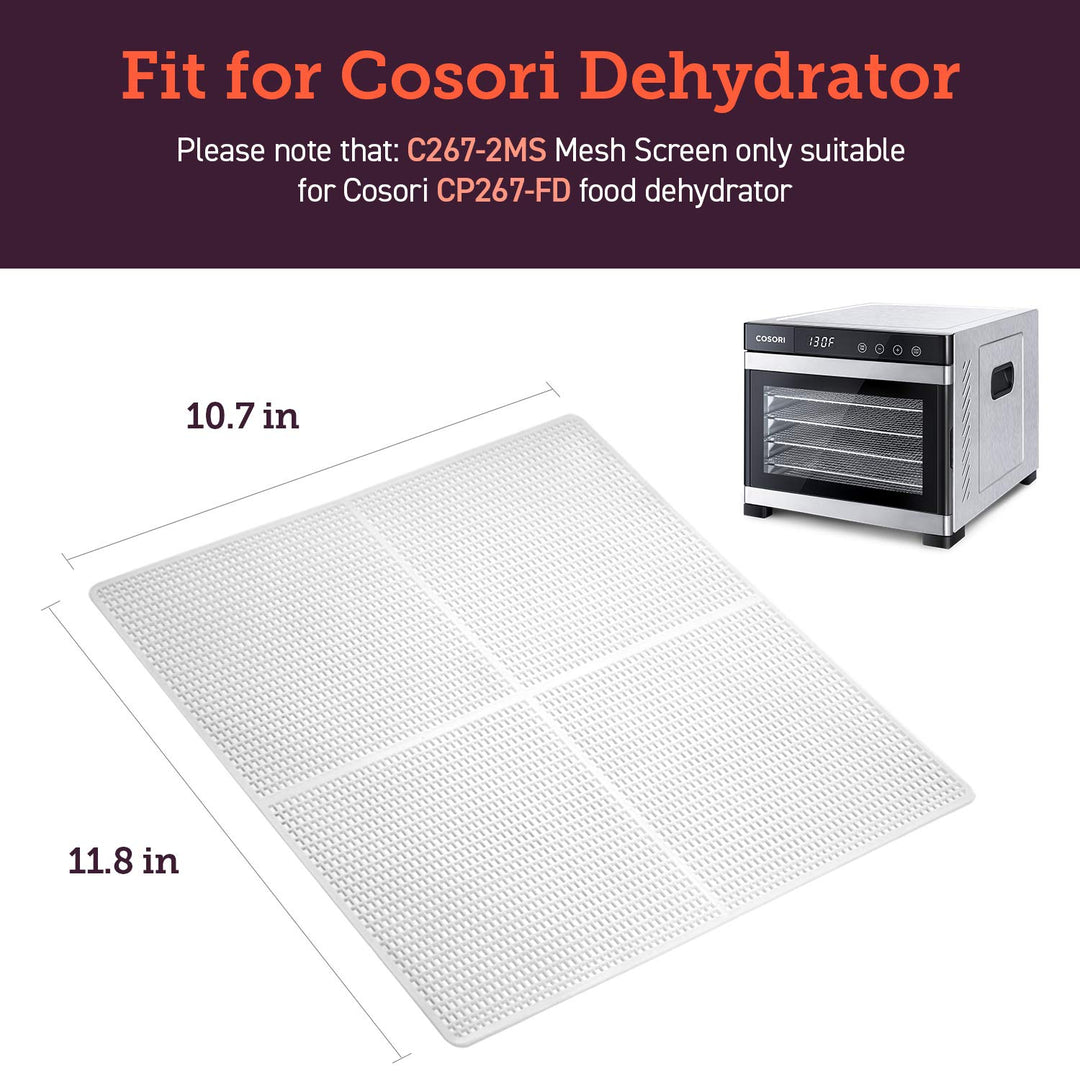 COSORI Food Dehydrator Accessories, Mesh Screen Sheets 