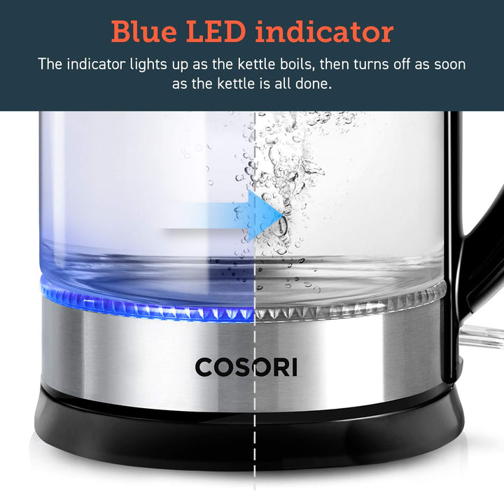 COSORI Speed-Boil Electric Tea Kettle, 1.7L Hot Water K