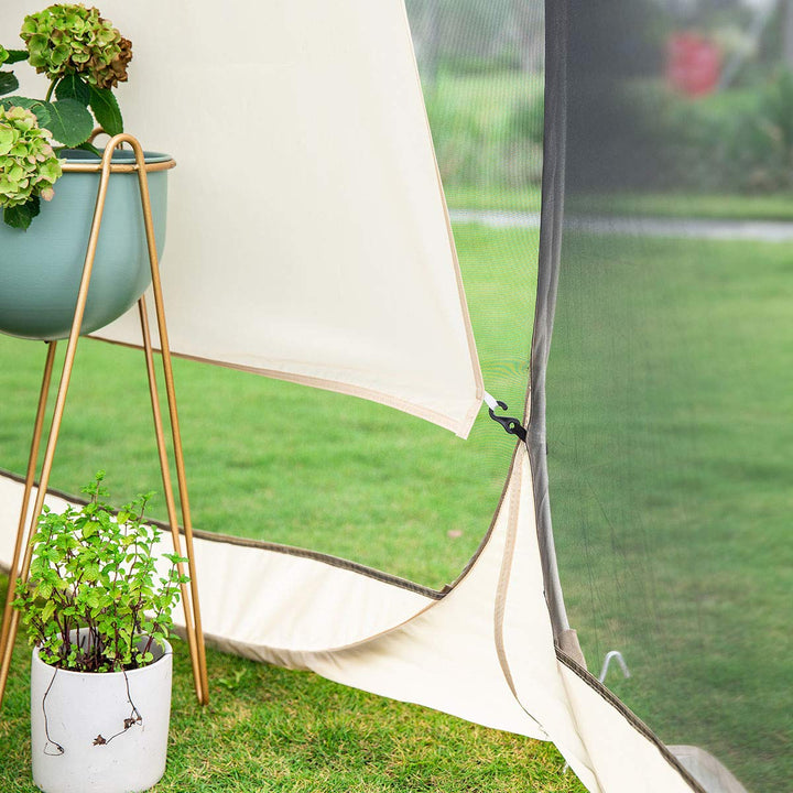 Sun Shade Sail Canopy Covers UV Block for Outdoor Backyard Screen House &amp; Bubble Tent, Oxford Fabric, 38x50x57, Pack of 3