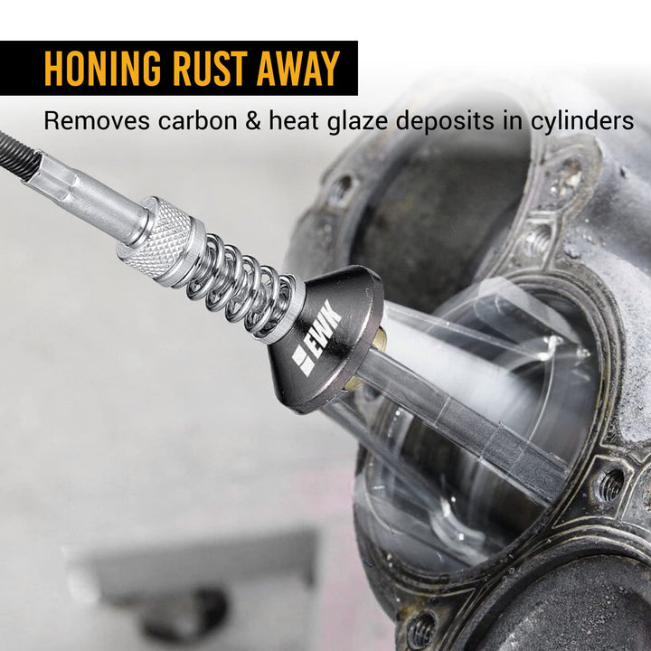 1-1/4 to 3-1/2 Inch 3 Stones Engine Cylinder Hone Tool Adjustable Cylinder Deglazer Piston Honer 220 Grit