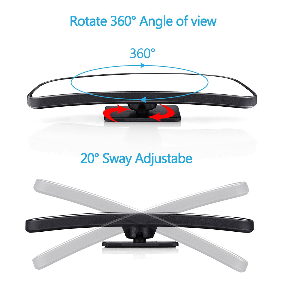 Blind Spot Mirror for Cars Car Side Mirror Blind Spot Auto Blind Spot Mirrors Wide Angle Mirror Convex Rear View Mirror Stick on Design Adjustable