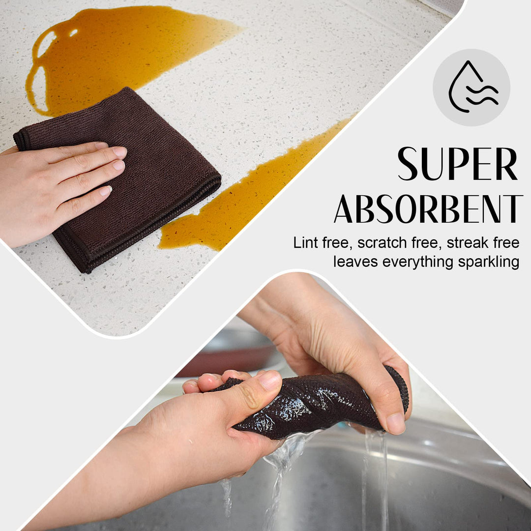 Sinland All-purpose Microfiber Cleaning Cloths Wiping D