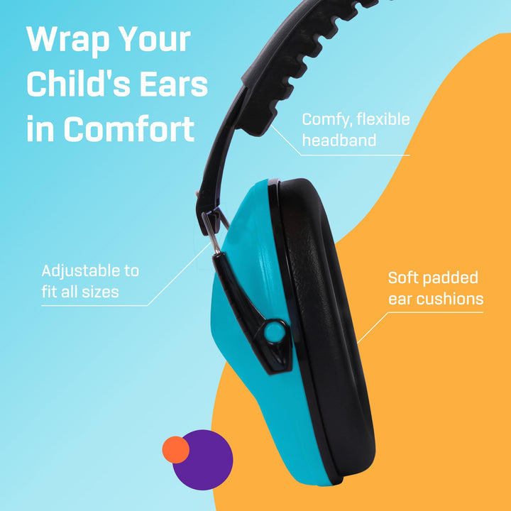 Kids Ear Protection, Noise Canceling Headphones Kids, Age 3-16, 26dB Noise Reduction, Ear Muffs for Kids, Kids Noise Cancelling Headphones, Earmuffs for Autism, Boys, Girls, Toddlers
