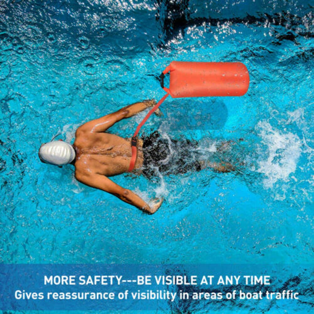 20L Swim Buoy Waterproof Dry Bag Swim Safety Float Keep Gear Dry for Boating Kayaking Fishing Rafting Swimming Training and Camping