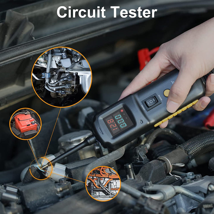 Power Circuit Probe Tester - DC 6V to 40V Auto Electrical System Tester, Open Short Finder, Relay Tester Automotive Kit-Probador De Relay Automotriz