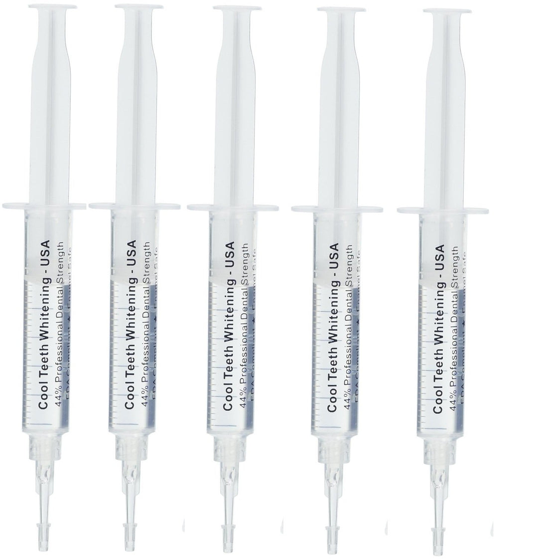 (TM) 44% Carbamide Peroxide Teeth Whitening Gel Refills 44 - Best Teeth Whitening Gels - DIY Tooth Bleaching Gel Syringes - Home Teeth Whitening Refills - Dentist Grade - Professional Strength - Enamel Safe Teeth Whitener - Best