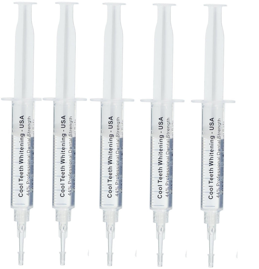 (TM) 44% Carbamide Peroxide Teeth Whitening Gel Refills 44 - Best Teeth Whitening Gels - DIY Tooth Bleaching Gel Syringes - Home Teeth Whitening Refills - Dentist Grade - Professional Strength - Enamel Safe Teeth Whitener - Best