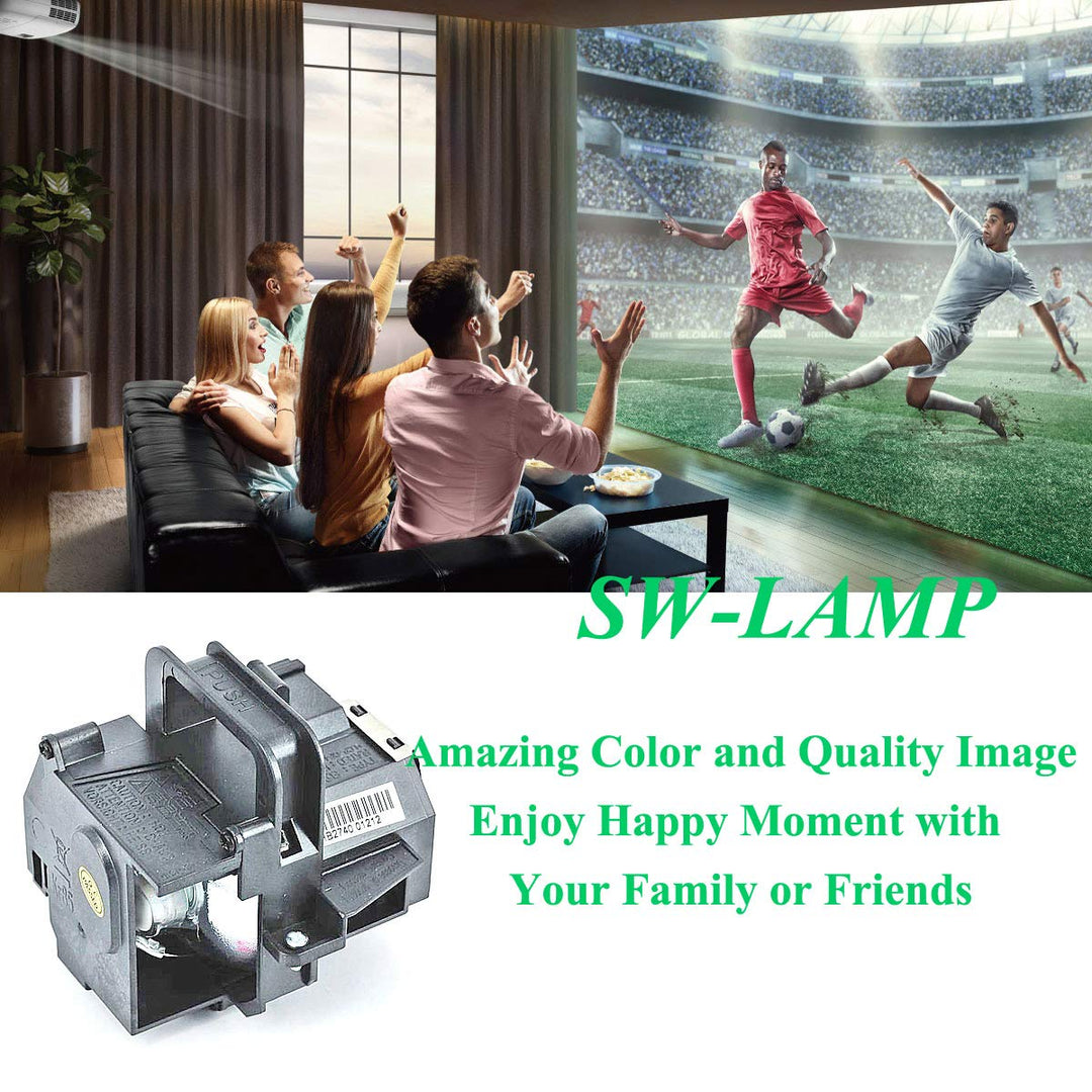 Replacement Lamp Bulb with Housing fit for ELPLP49 Powe