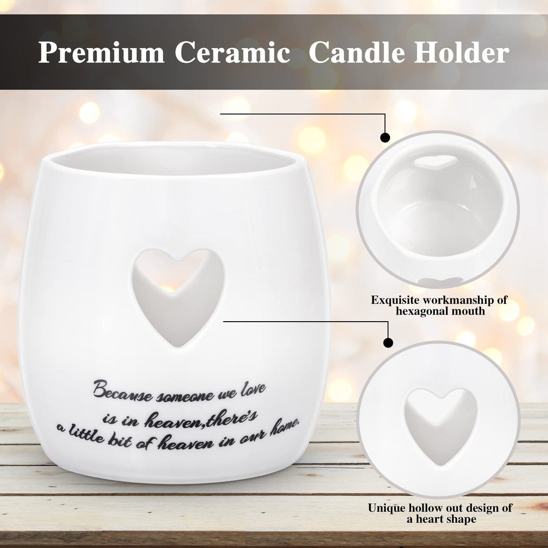 Sympathy Mourning Funeral Gifts Loss Loved One Condolences Gift Basket Include Tea Lights Candle Holder Remembrance Jewelry Memorial