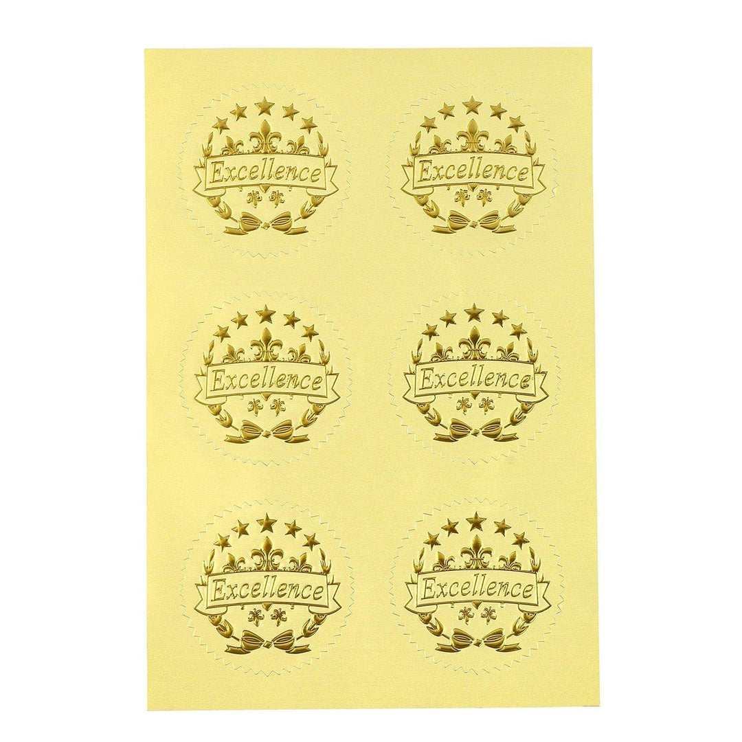 Certificate of Training with Blue Border, Gold Foil Seals (8.5x11 In, 48 Sheets)