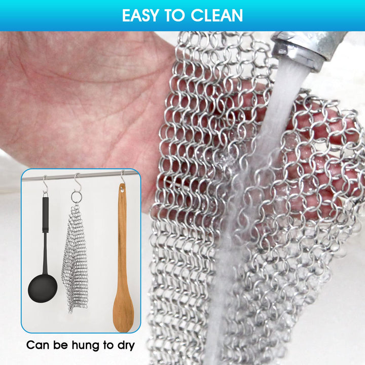 Cast Iron Cleaner 6 x 6.3 Premium 316L Stainless Steel 