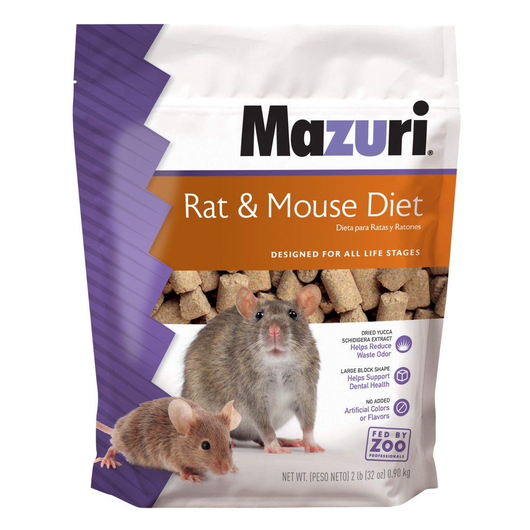 | Pet Rat &amp; Mouse Food | Rodent Pellet Blocks| 2 Pound (2 Lb.) Bag