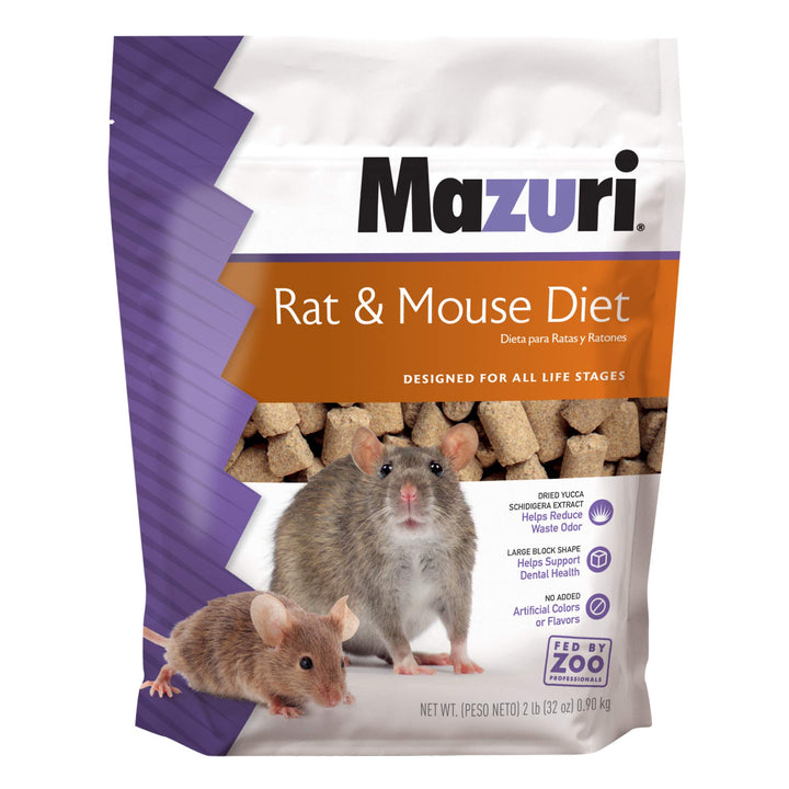 | Pet Rat &amp; Mouse Food | Rodent Pellet Blocks| 2 Pound (2 Lb.) Bag