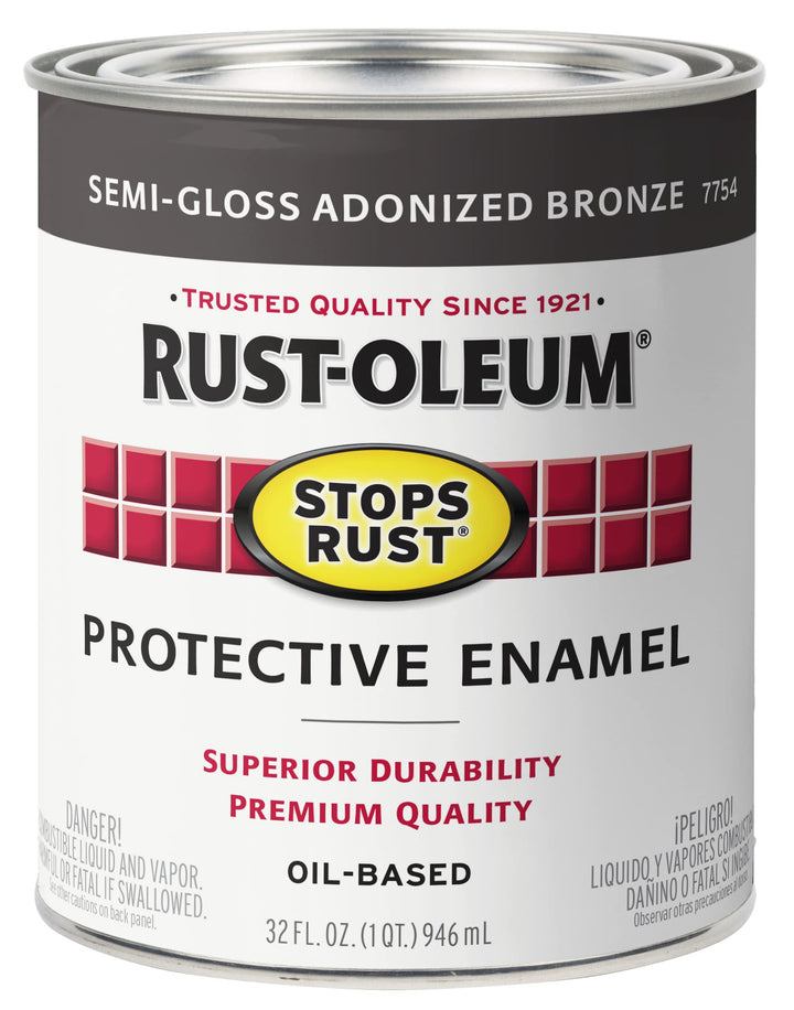 7754502 Protective Enamel Paint Stops Rust, 32-Ounce, Anodized Bronze