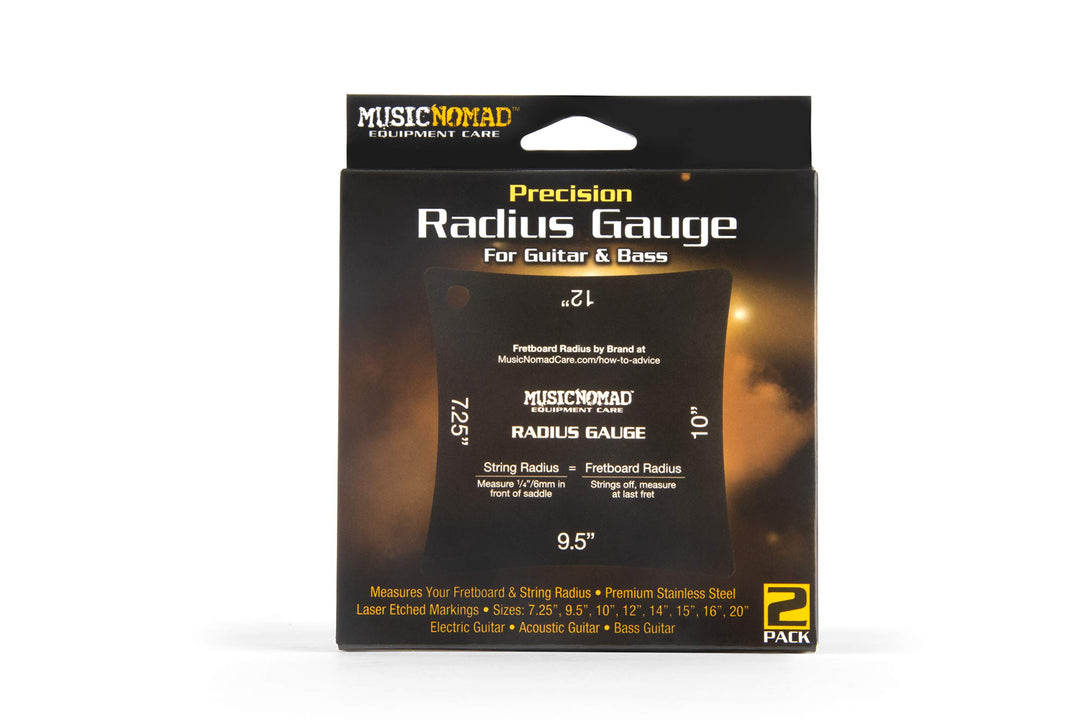 MusicNomad Precision Fretboard and String Radius Gauge 