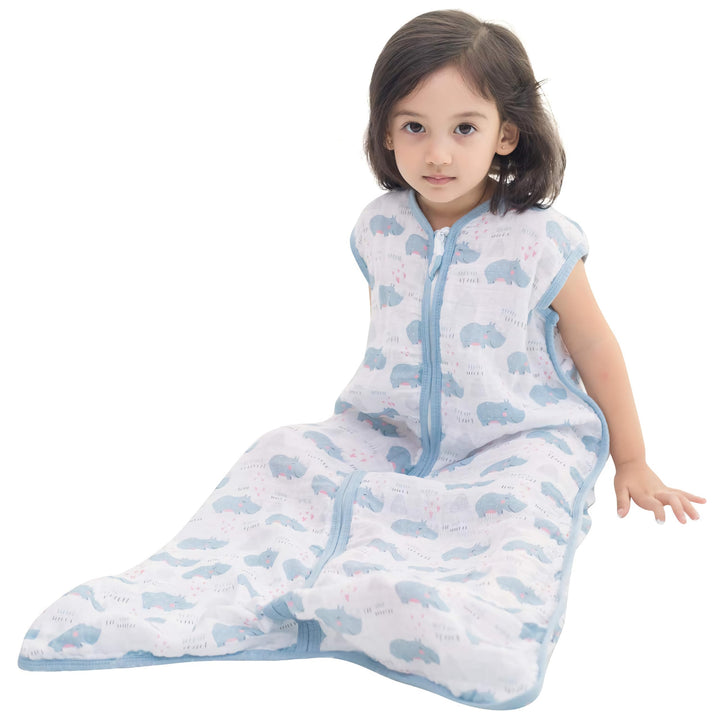Baby Sleep Sack 2-4 T Boys &amp; Girls Wearable Blanket 100% Organic Cotton 0.5 TOG Toddler Sleeping Sack 2- Way Zipper X-Large