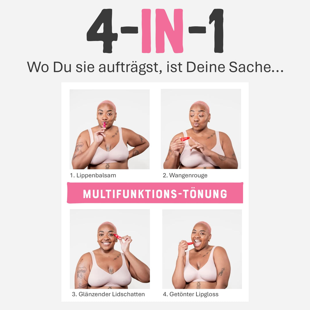 Dr. Lipp Superfood Lip Tint Sweet Potato 8ml – 4-in-ONE Ultra Moisturising Tinted Lip Balm, Lip Gloss, Cheek Blush &amp; Glossy Eyeshadow – 100% Natural – Fragrance &amp; Cruelty Free