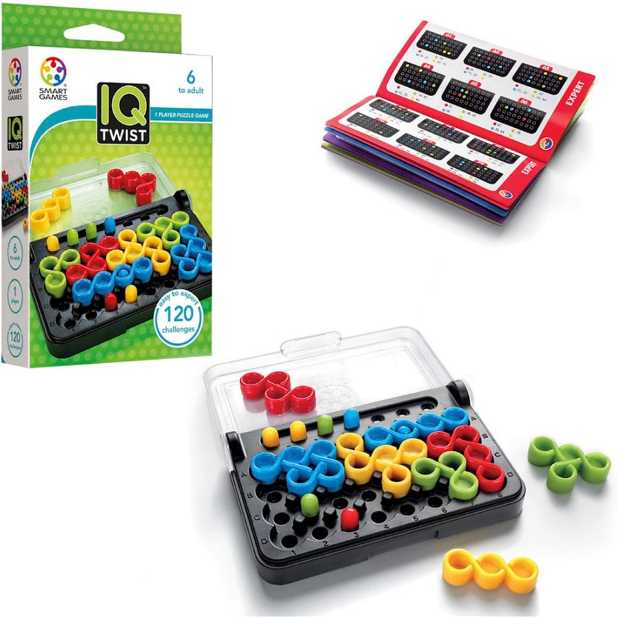 SmartGames IQ Twist, a Travel Game for Kids and Adults,