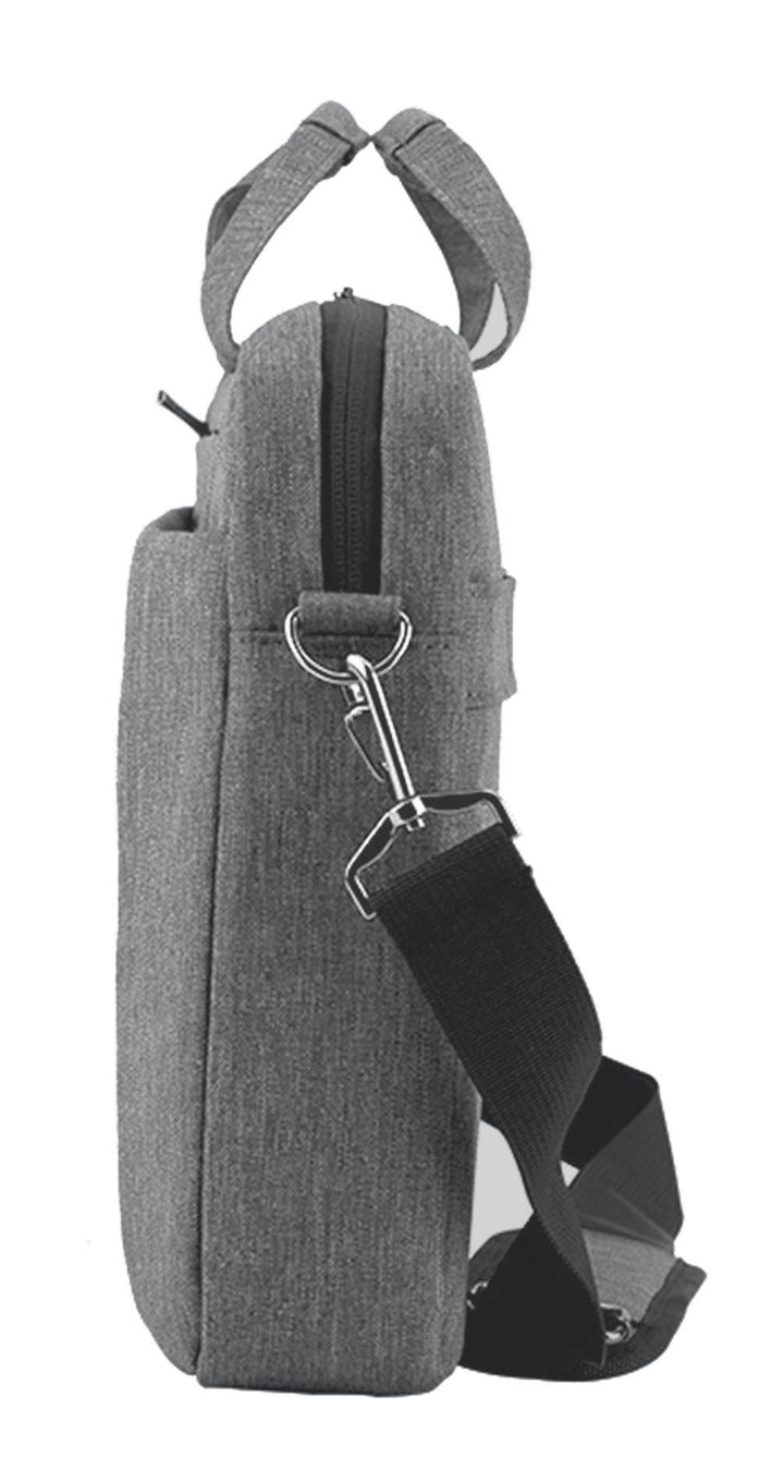 Laptop Bag 15.6 Inch Briefcase Shoulder Bag Water Repellent Laptop Bag Satchel Tablet Bussiness Carrying Handbag Laptop Sleeve for Women and Men-Grey