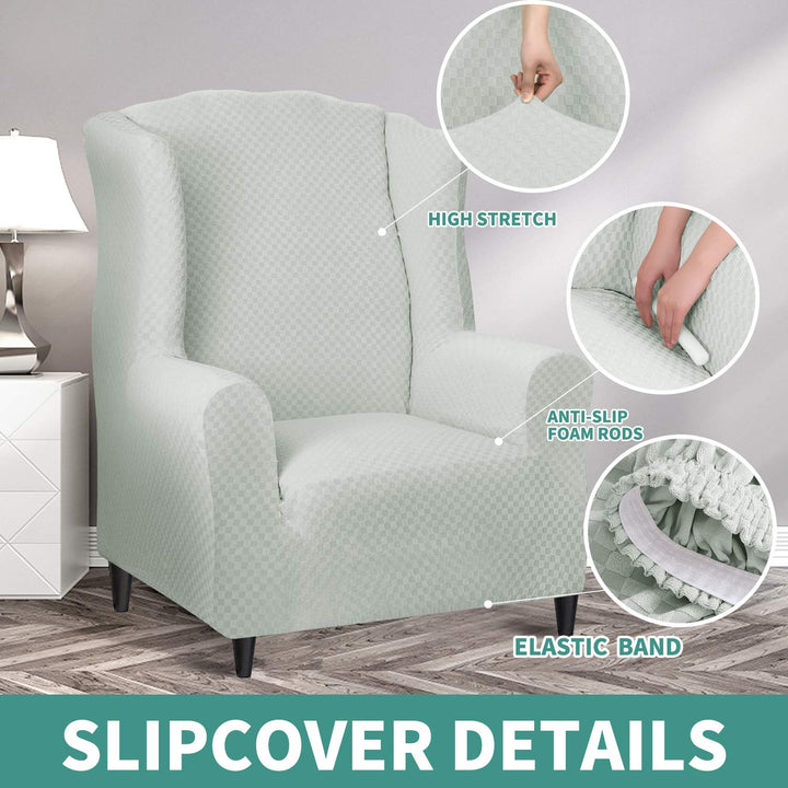 YEMYHOM 1 Piece Stretch Wingback Chair Slipcover Latest