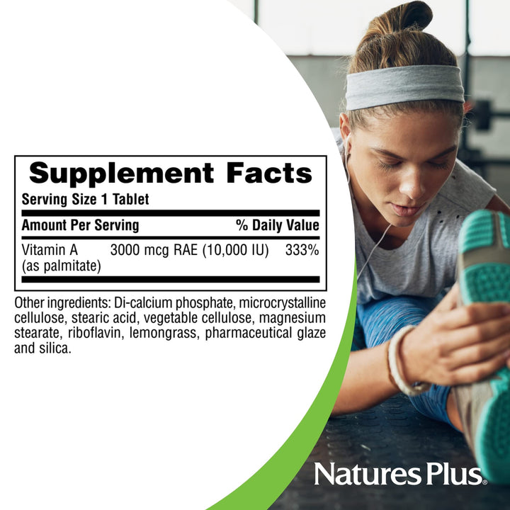 NaturesPlus Vitamin A (Palmitate) - 10,000 iu - Healthy