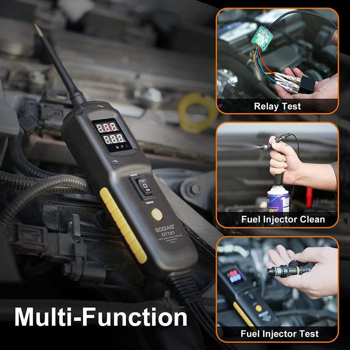 Power Circuit Probe Tester - DC 6V to 40V Auto Electrical System Tester, Open Short Finder, Relay Tester Automotive Kit-Probador De Relay Automotriz