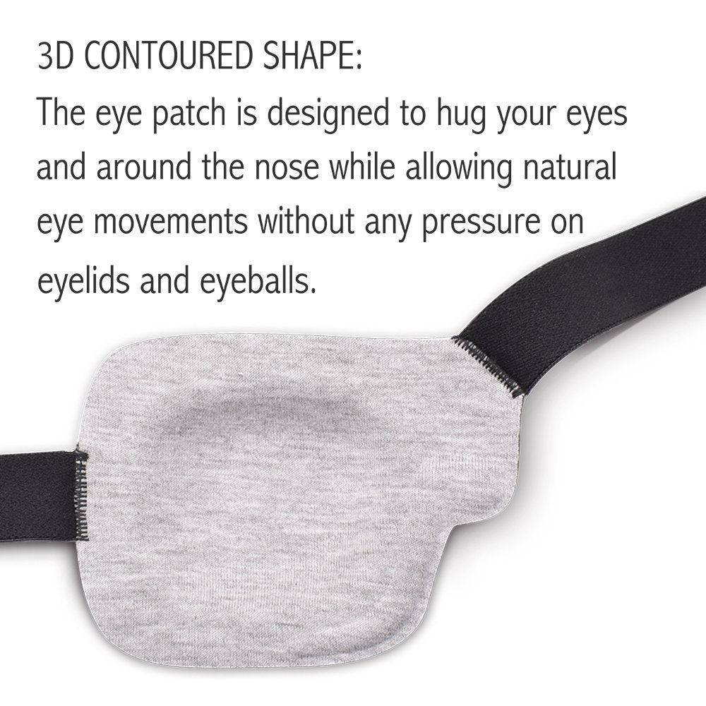 FCAROLYN 3D Eye Patch - Gray (Right Eye)