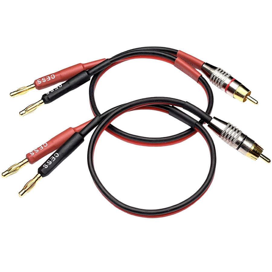 CESS-024-2f Speaker Cable with RCA Plug to 4mm Banana P